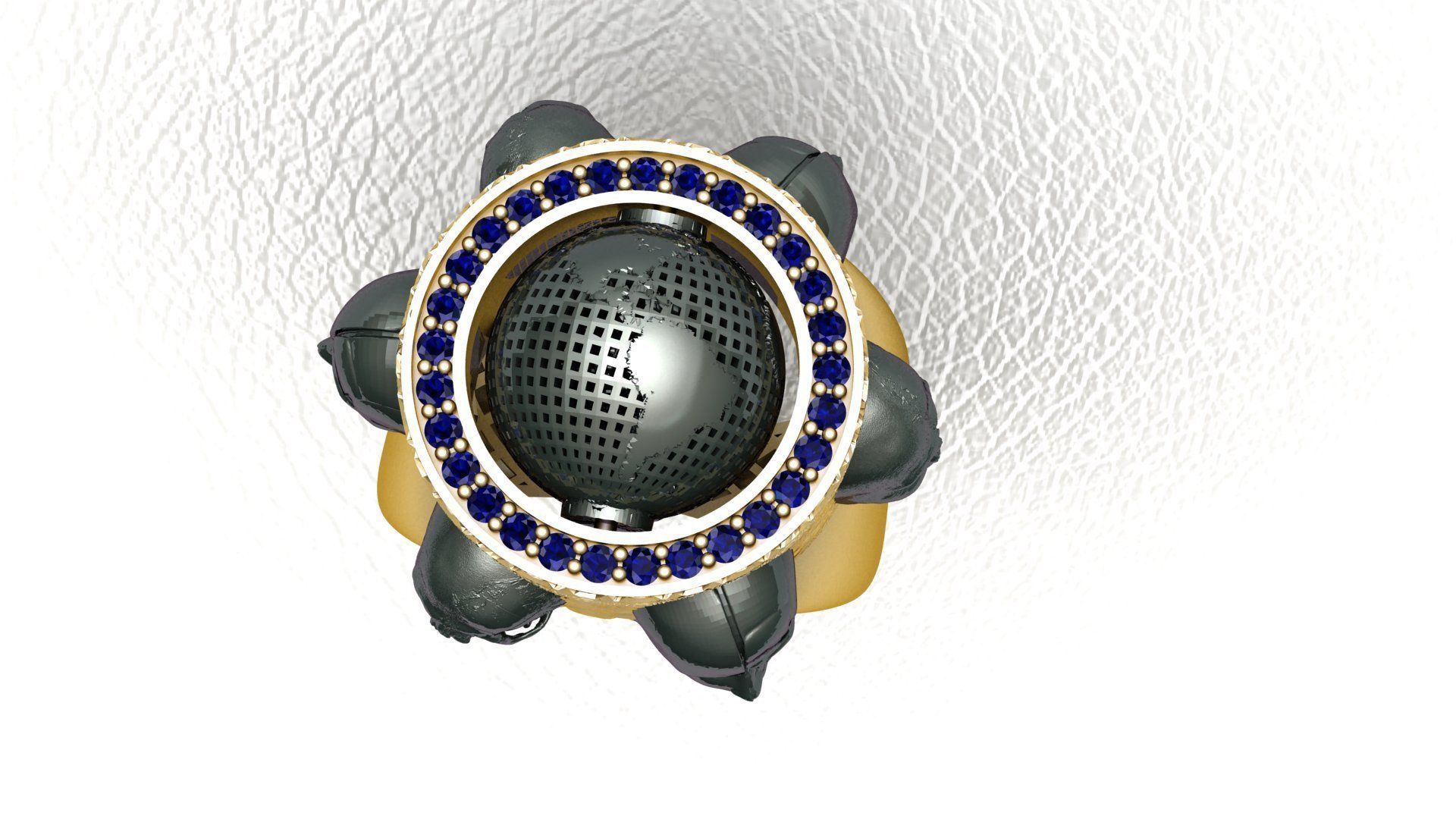 Robot Human Ring 3D print model_6