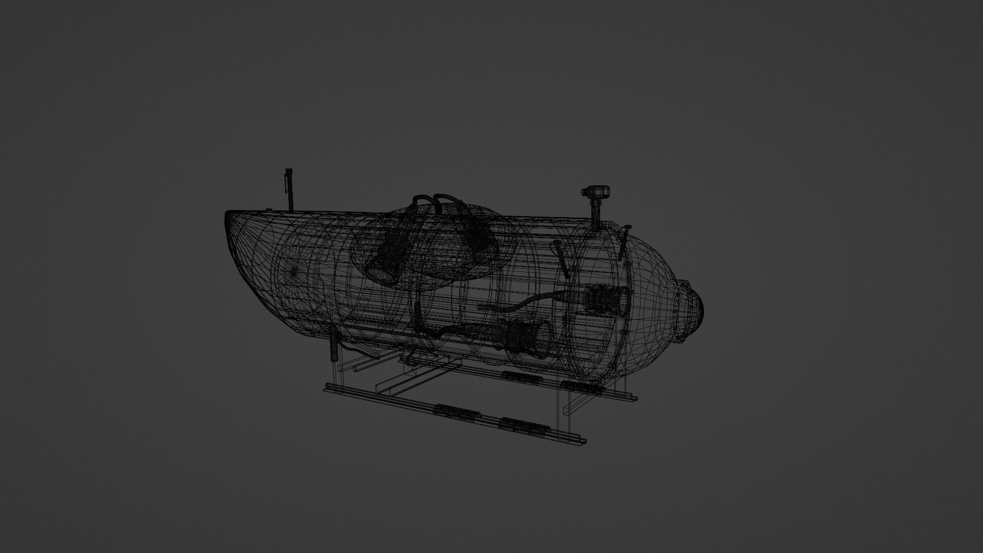 Ocean Gate Titan submarine Low-poly 3D model_17