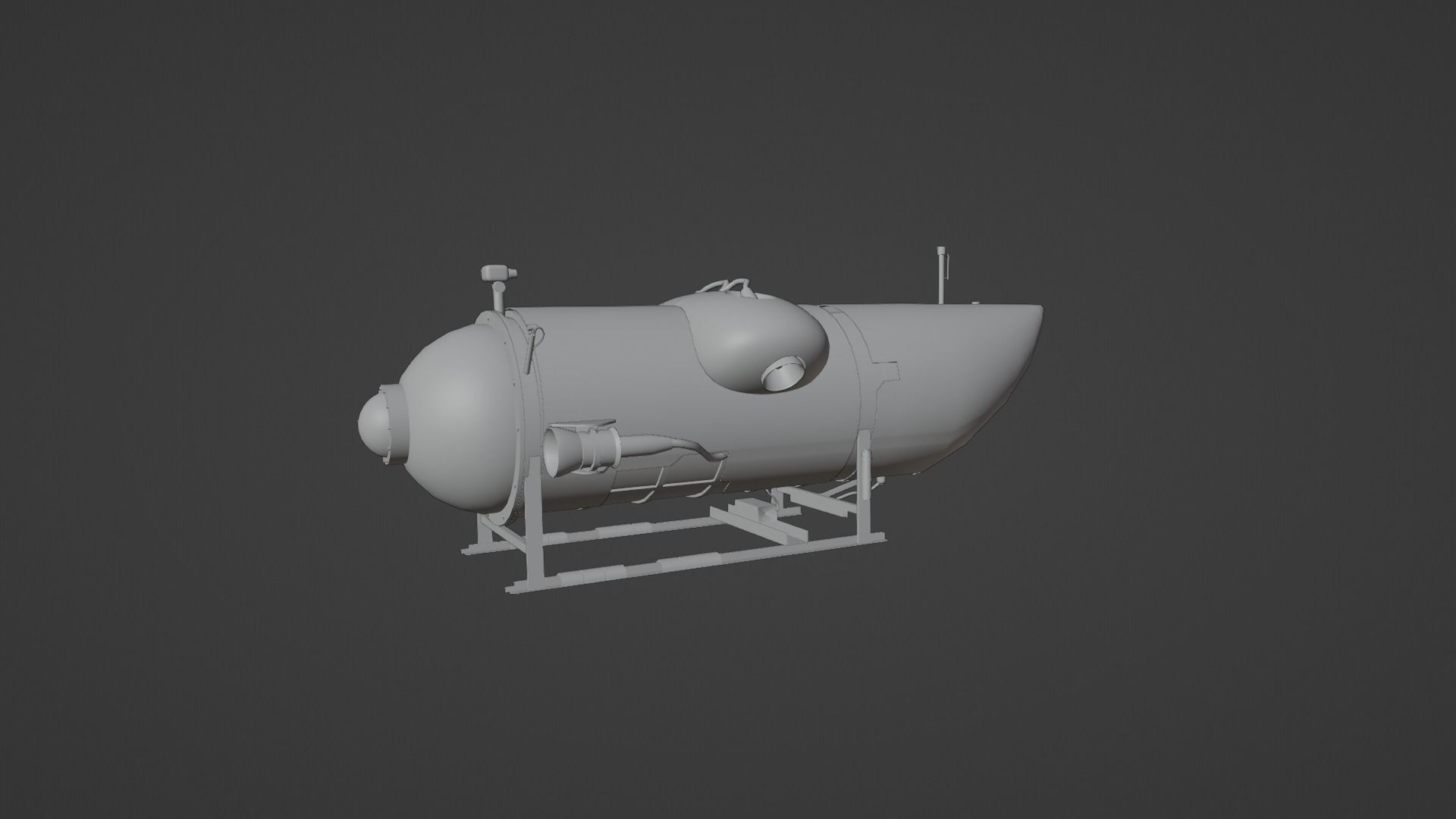 Ocean Gate Titan submarine Low-poly 3D model_16