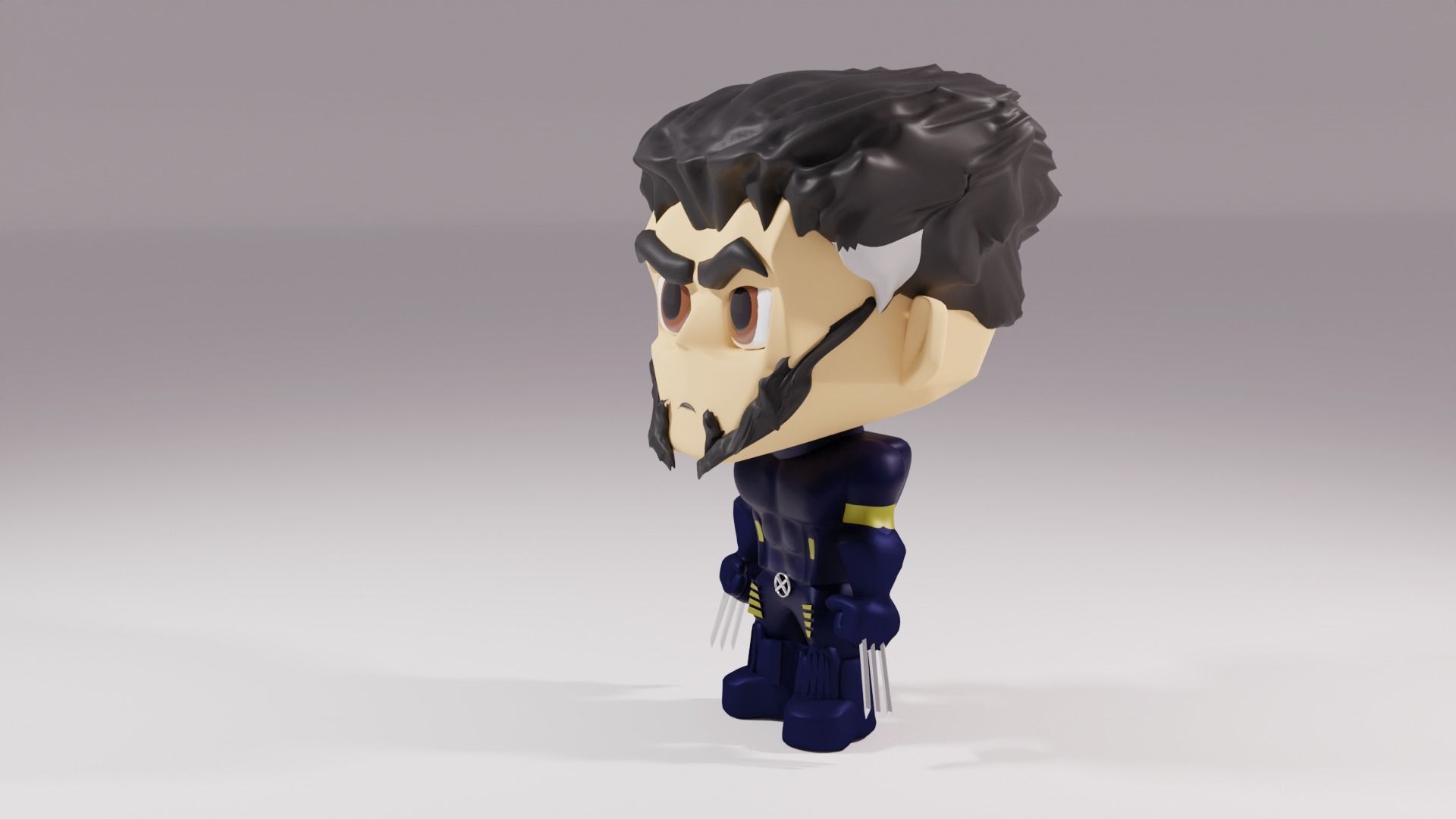 X Men - Wolverine 3D model_3