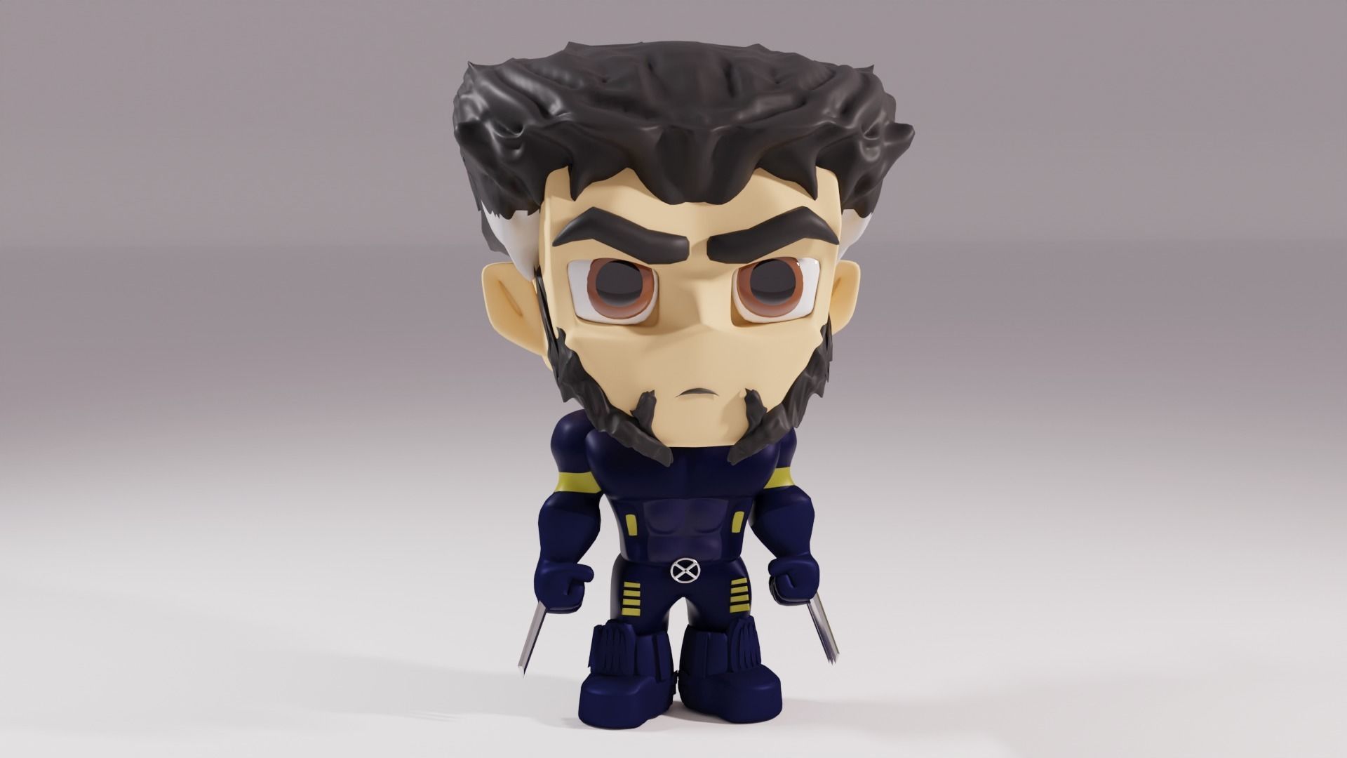 X Men - Wolverine 3D model_5