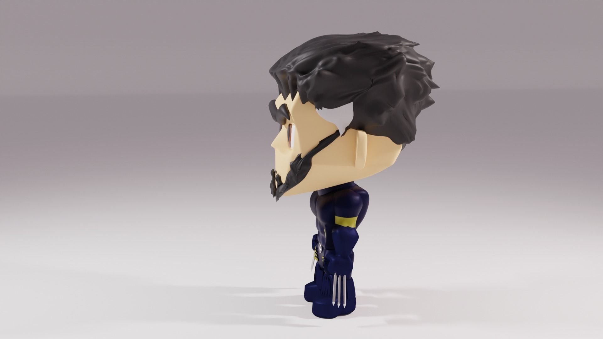 X Men - Wolverine 3D model_7