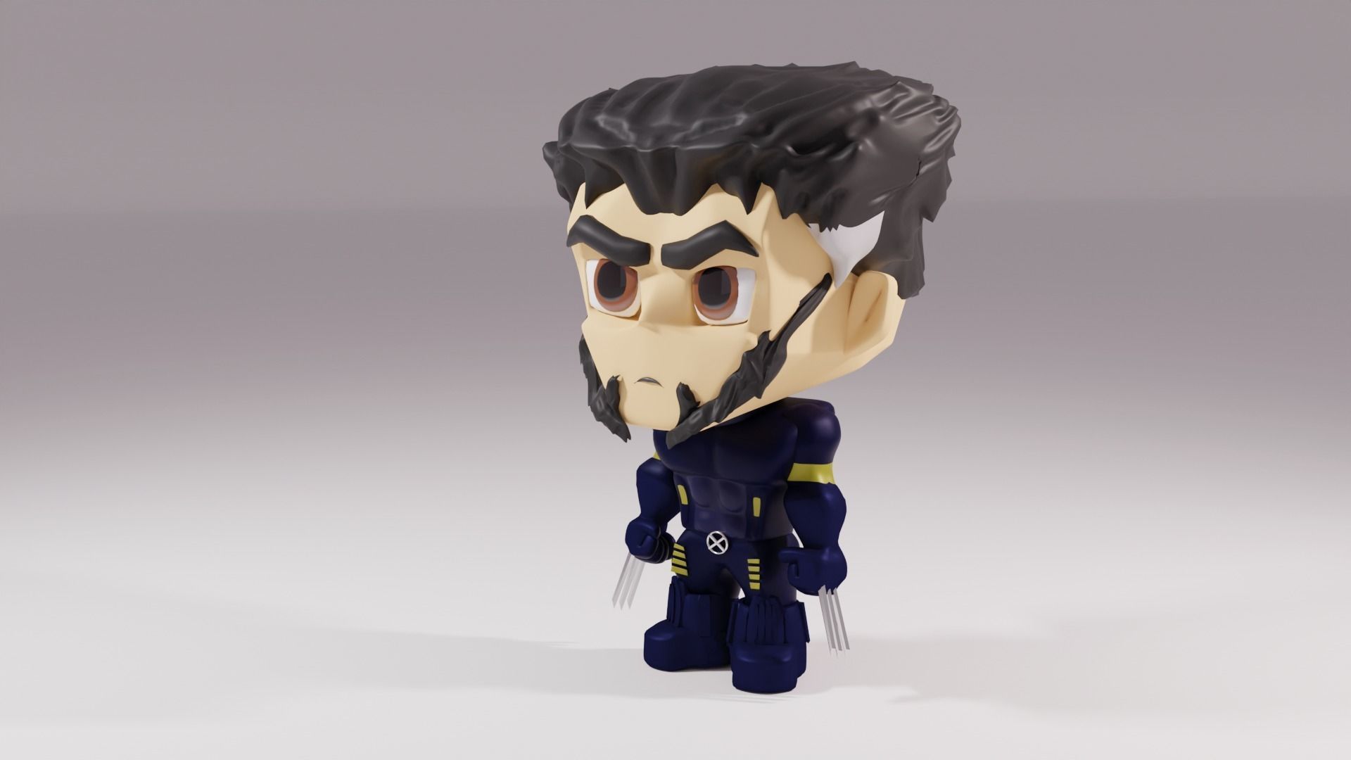 X Men - Wolverine 3D model_1