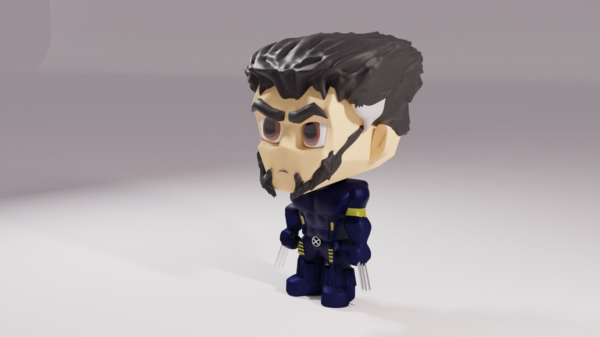 X Men - Wolverine 3D model_4