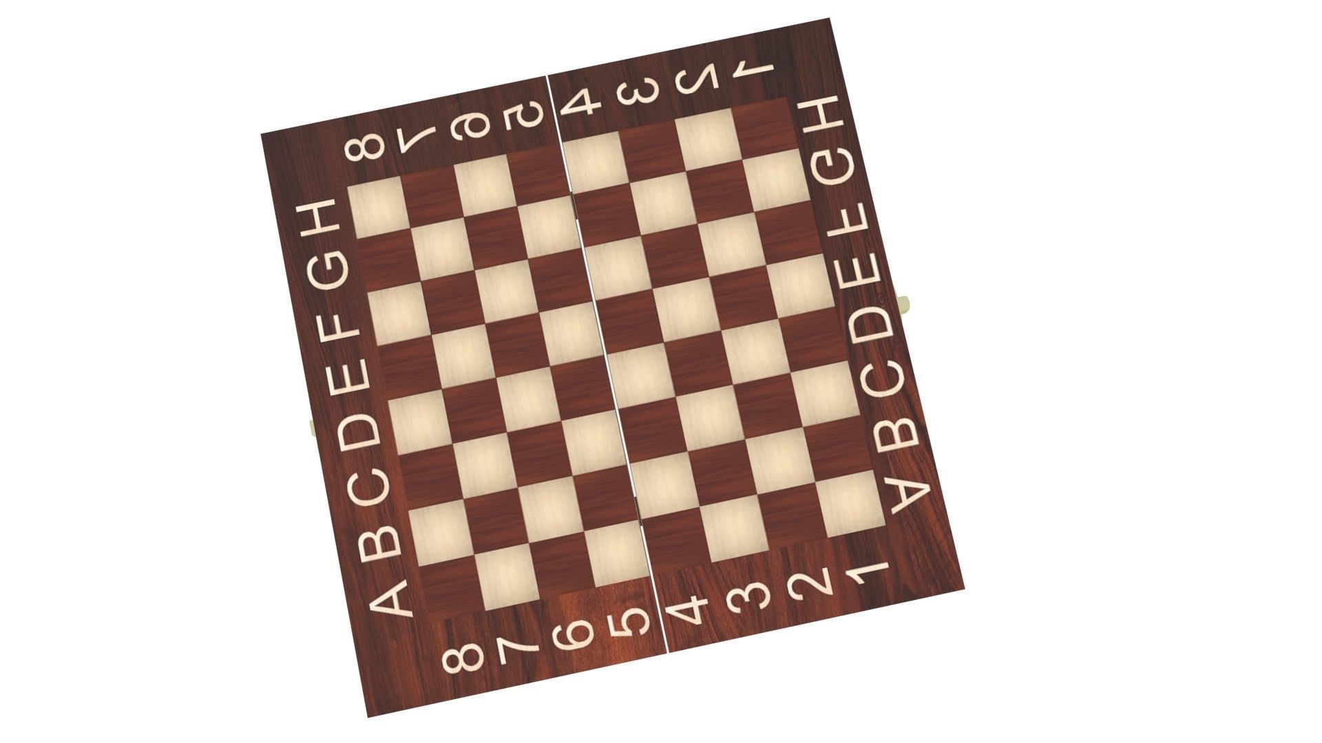 Opened Chess Board 3D model_3
