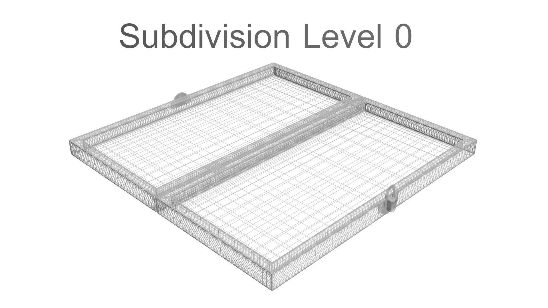 Opened Chess Board 3D model_22