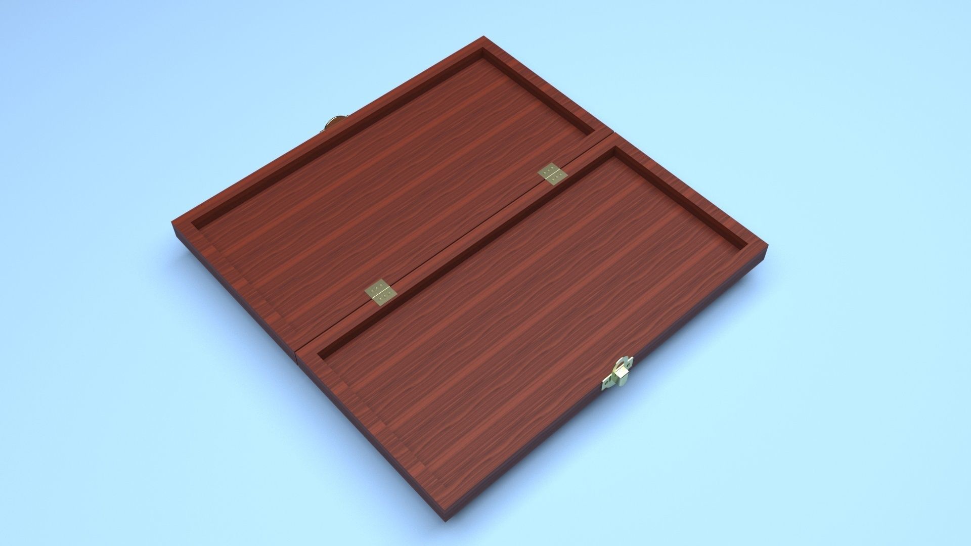 Opened Chess Board 3D model_29