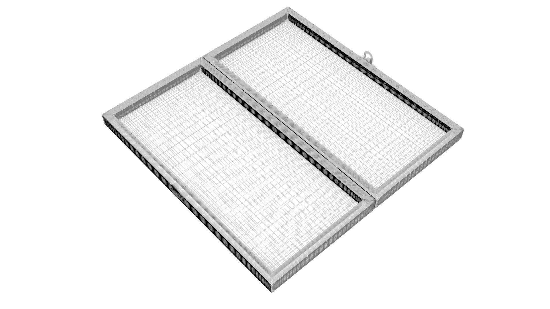 Opened Chess Board 3D model_13