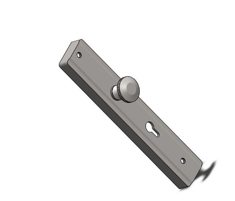 door handle 3D print model_3