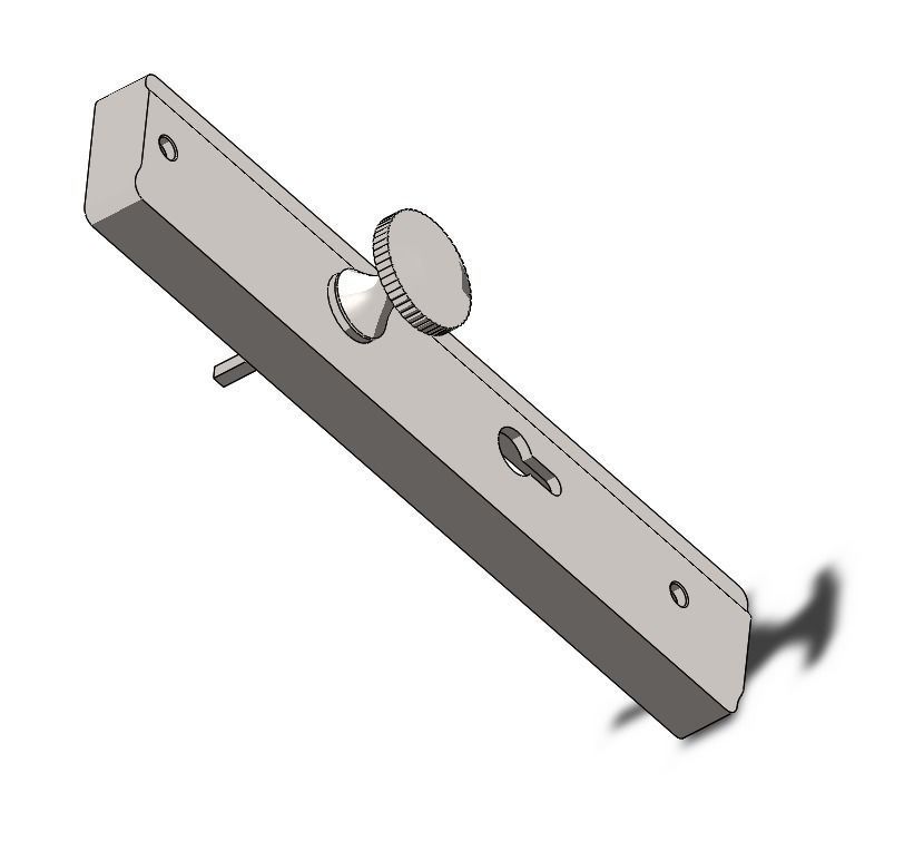 door handle 3D print model_2