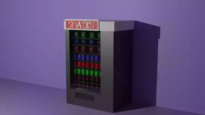 vending machine  Free low-poly 3D model