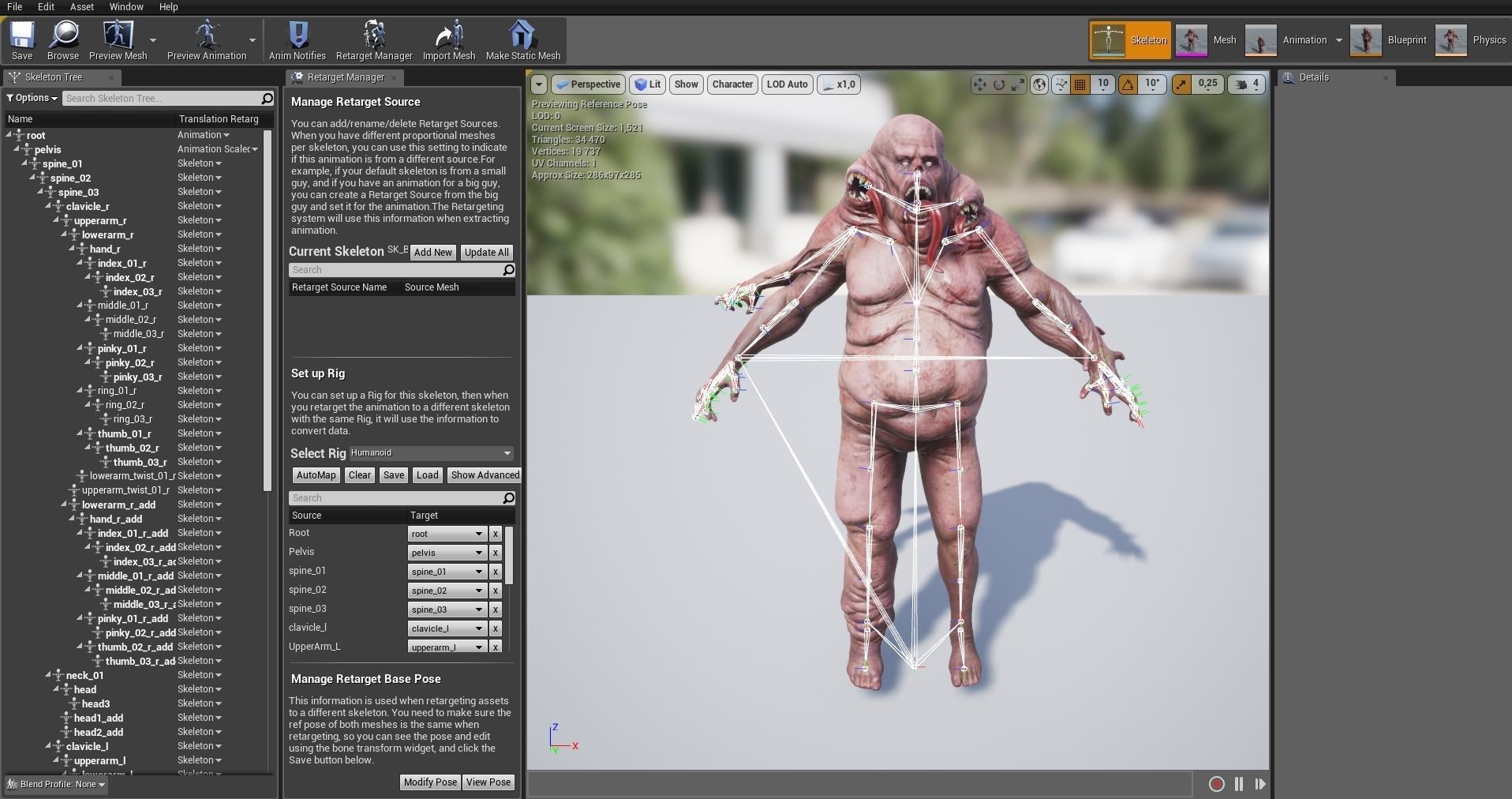 Big Mutant Low-poly 3D model_8