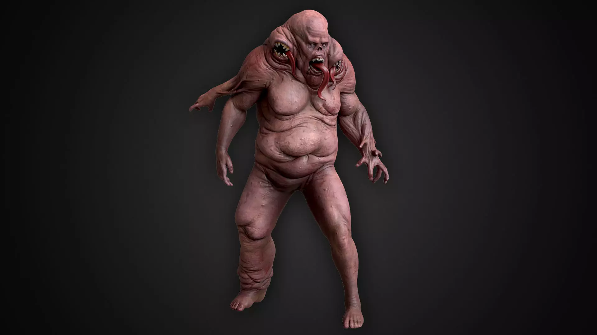 Big Mutant Low-poly 3D model_0