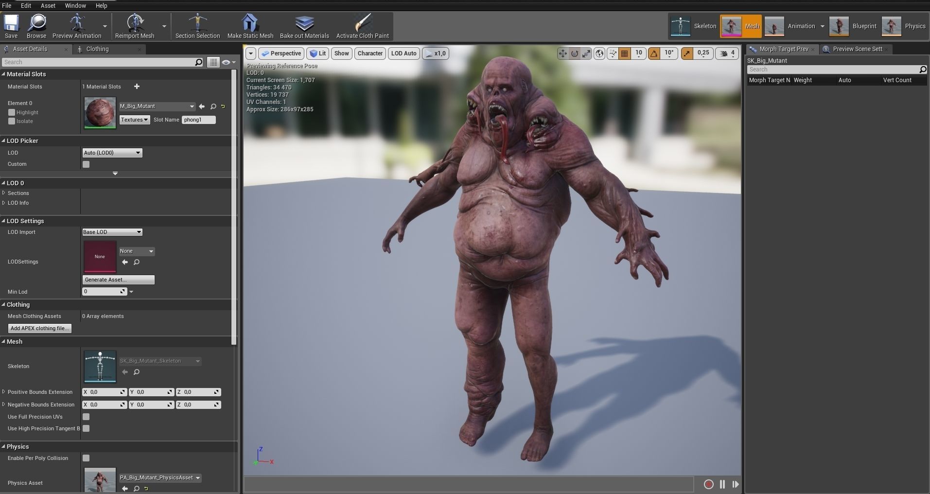 Big Mutant Low-poly 3D model_5