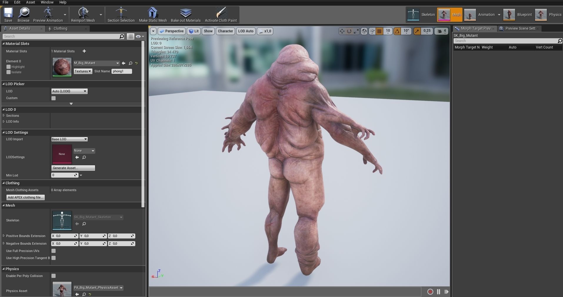 Big Mutant Low-poly 3D model_6