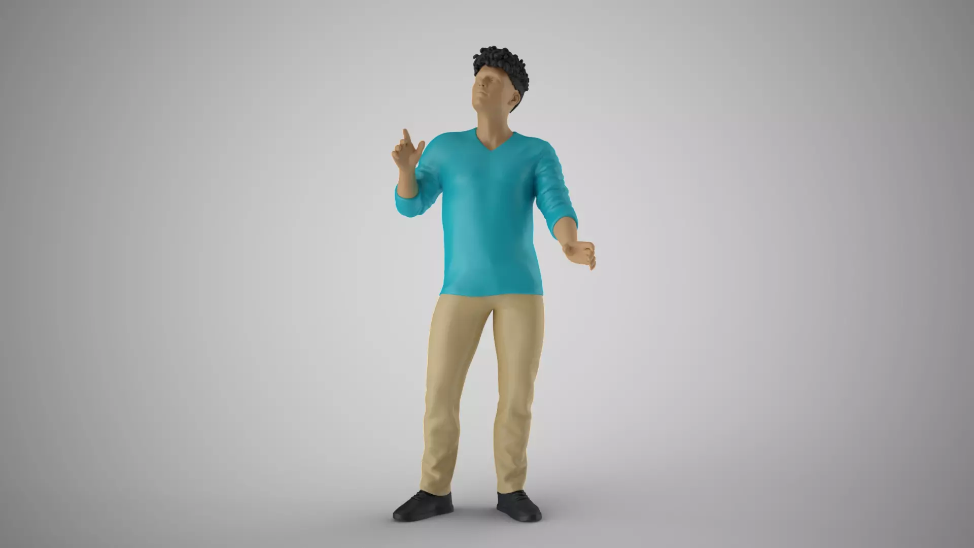 Anxious Man 3D print model