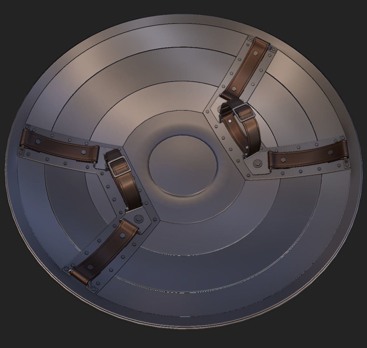 MCU Captain America Shield 3D model_1
