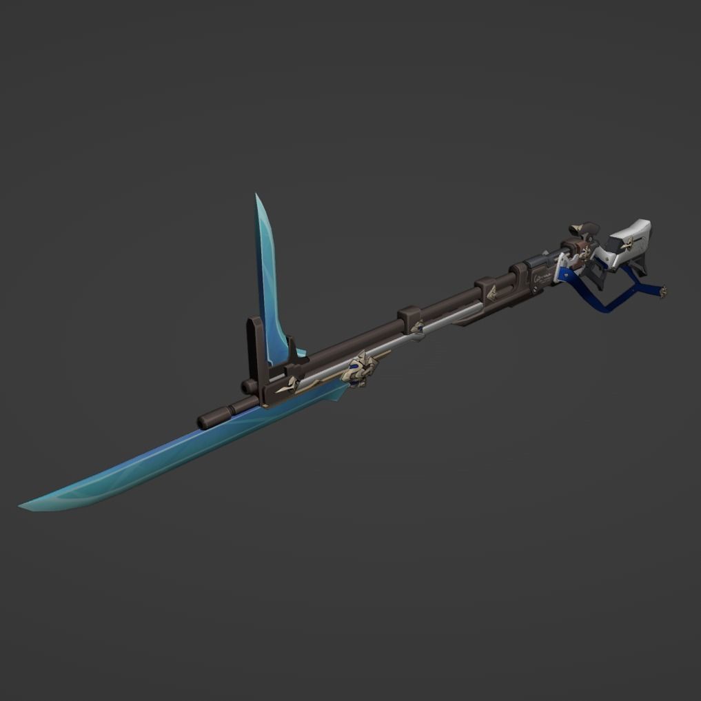 Bronya Rifle - Honkai Star Rail - Bronya Cosplay 3D print model_4