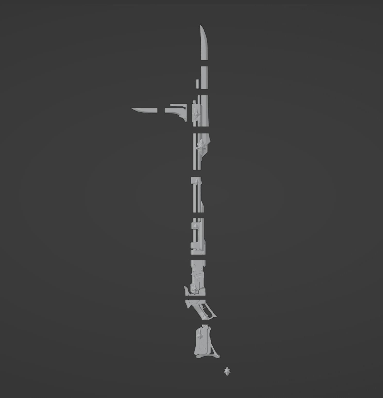 Bronya Rifle - Honkai Star Rail - Bronya Cosplay 3D print model_8