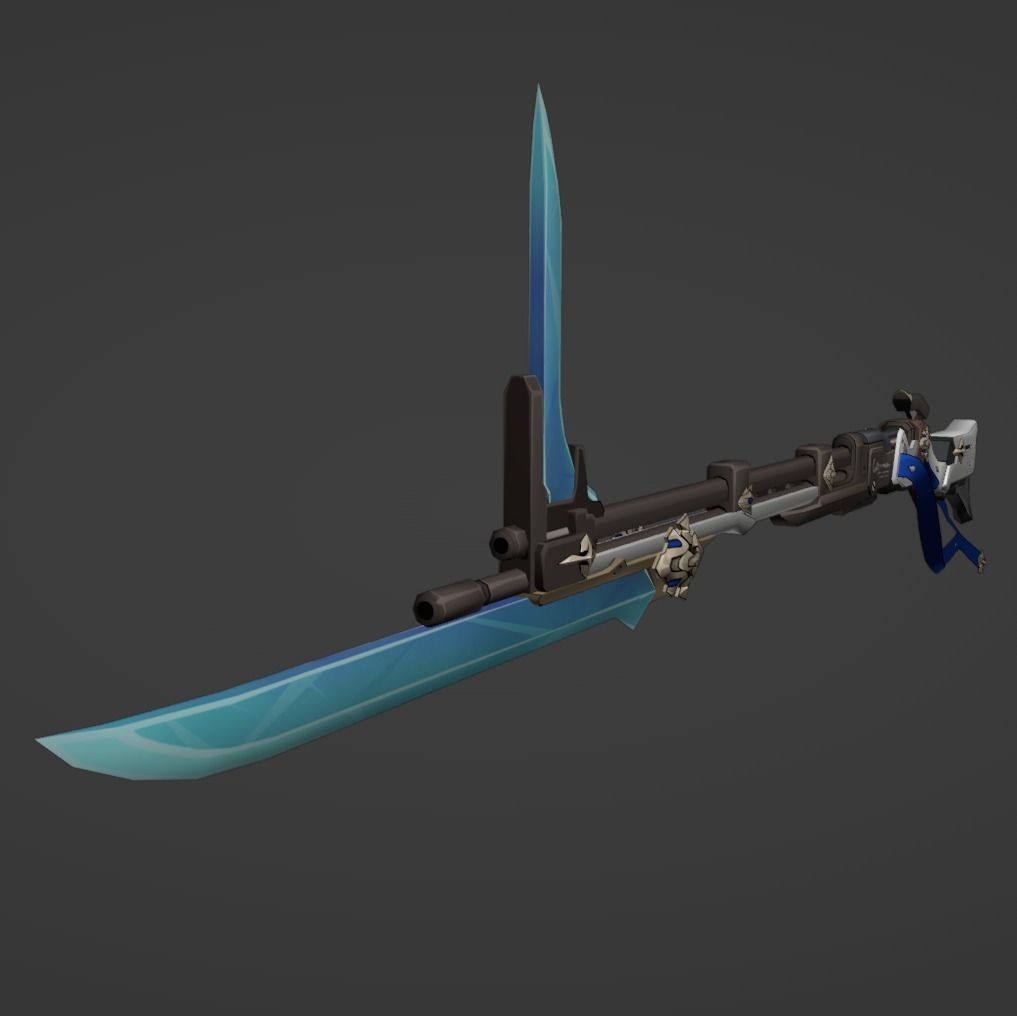 Bronya Rifle - Honkai Star Rail - Bronya Cosplay 3D print model_2