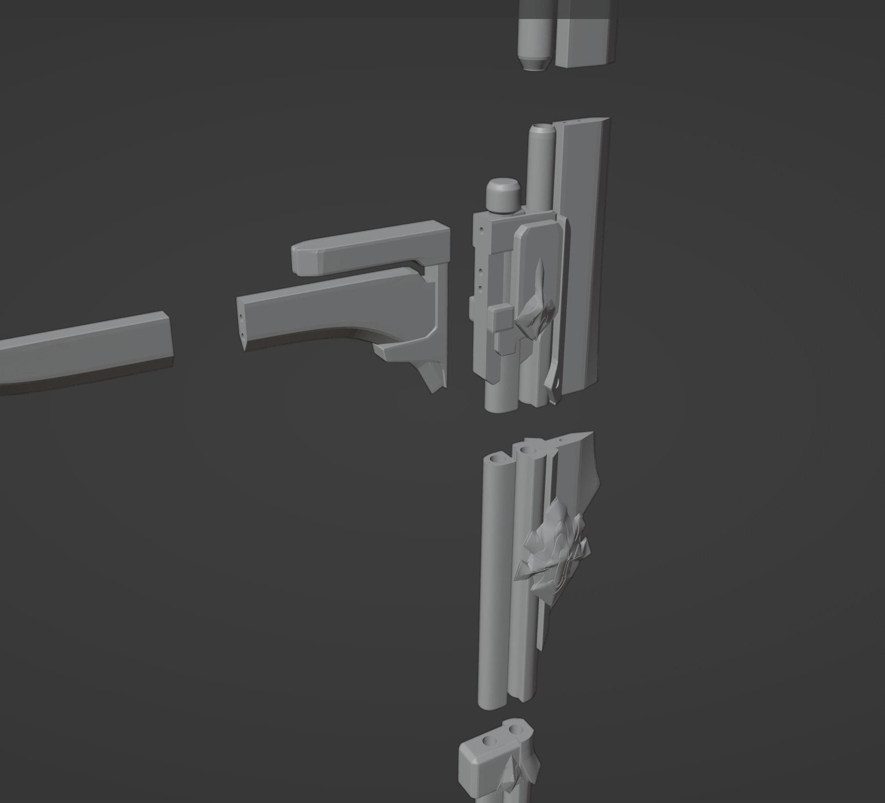 Bronya Rifle - Honkai Star Rail - Bronya Cosplay 3D print model_9