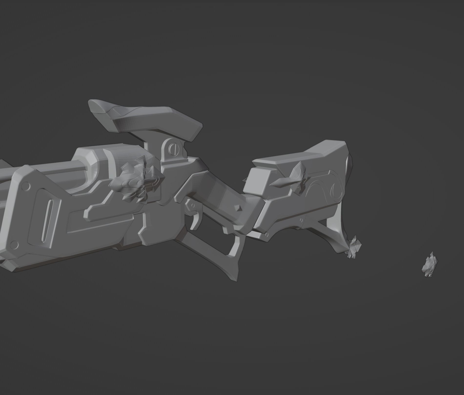 Bronya Rifle - Honkai Star Rail - Bronya Cosplay 3D print model_7