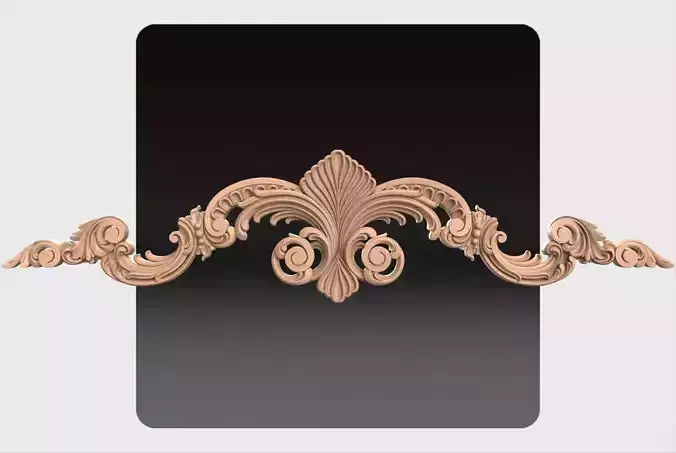 Carved decor ornament for cnc 32
