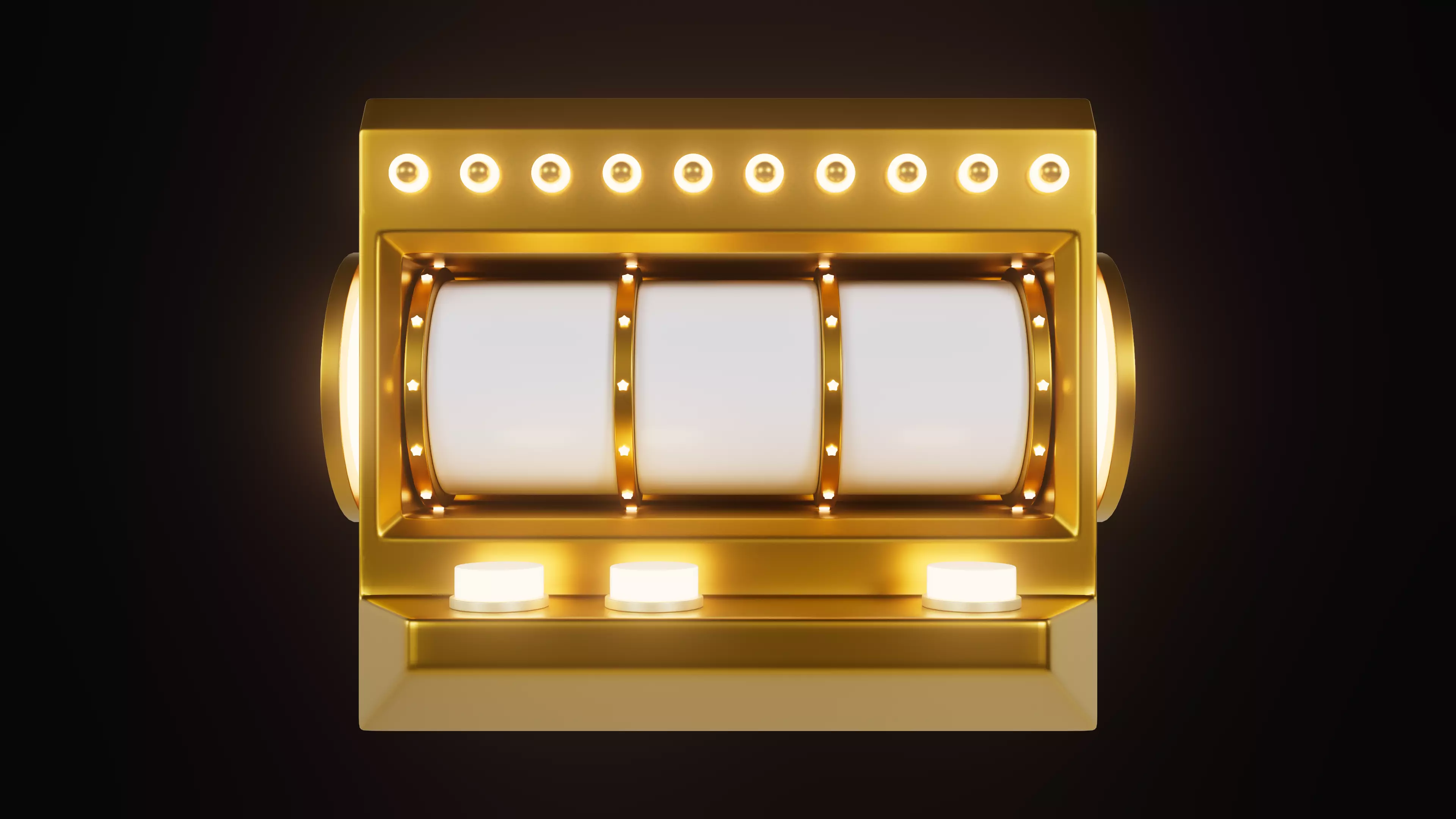GOLD Casino Glow 3D model