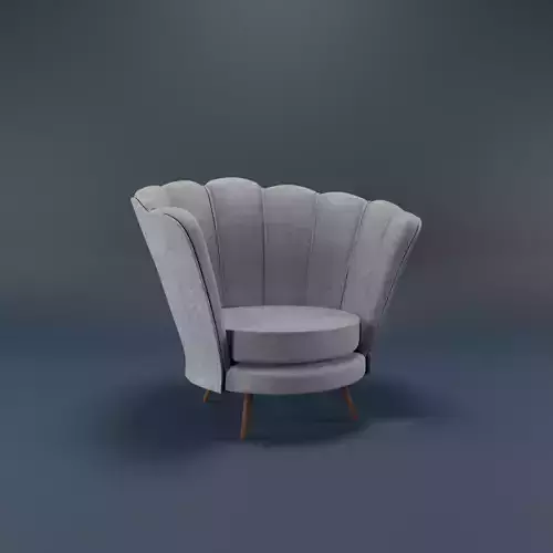 Gray Velved Chair