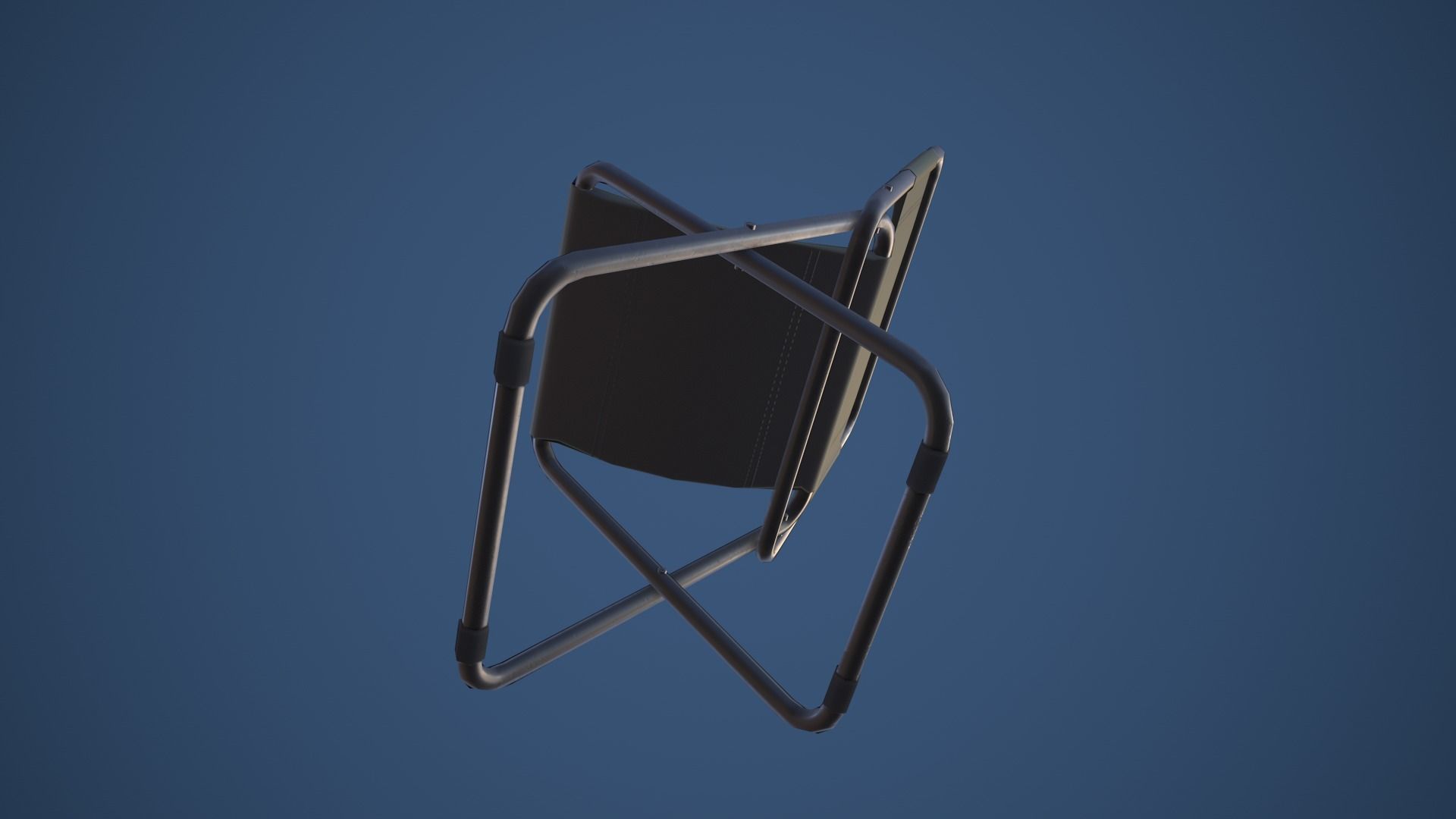 Stylized Fishing Chair Low-poly 3D model_7