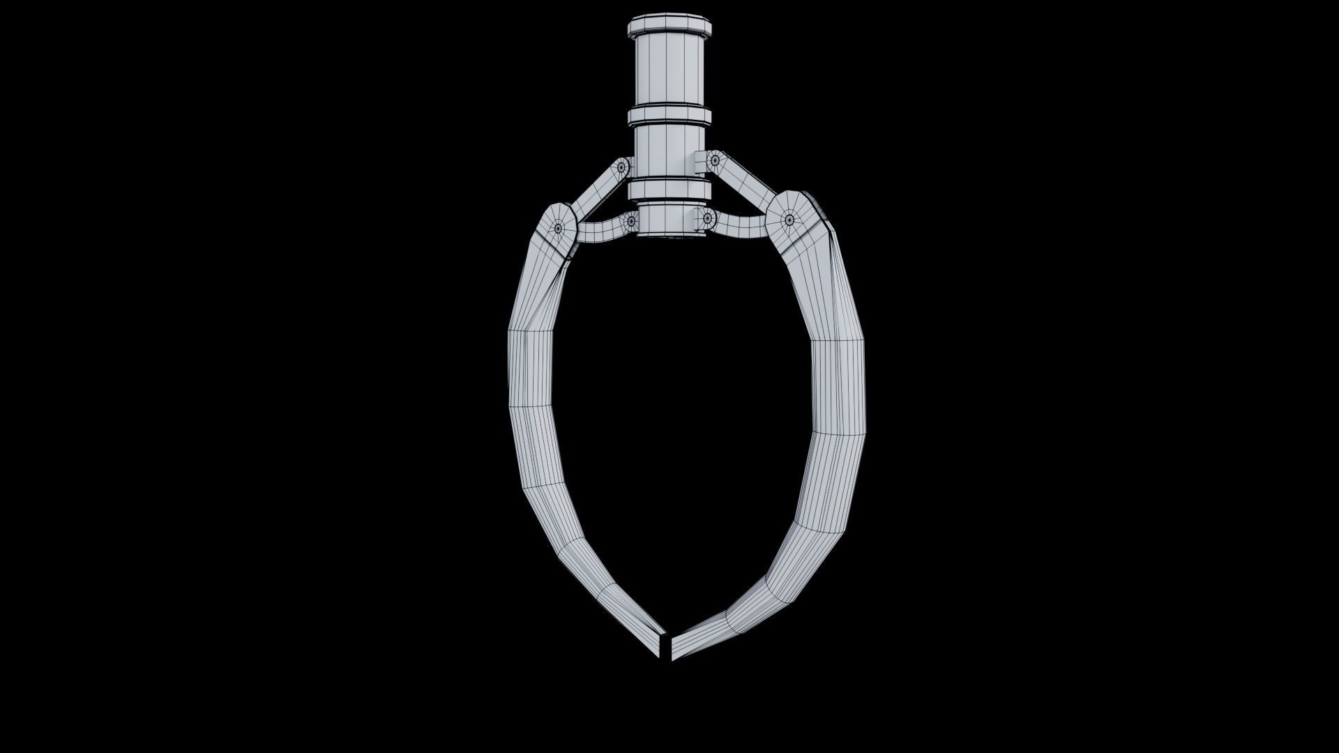 Metal Claw 6 with RIG 3D model_8