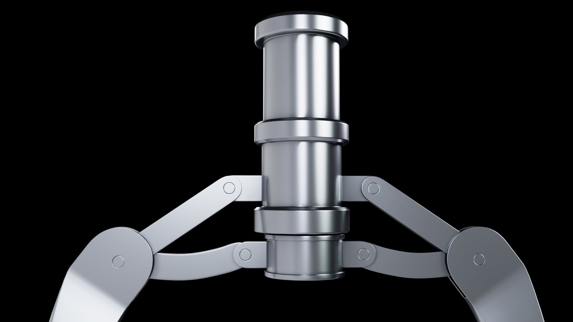 Metal Claw 6 with RIG 3D model_4