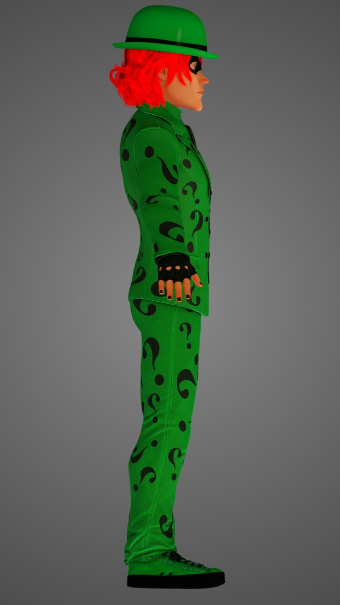 3D model The Riddler - Cartoon Style VR / AR / low-poly | CGTrader