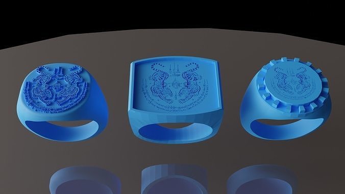 Sak Yant Rings 3D print model