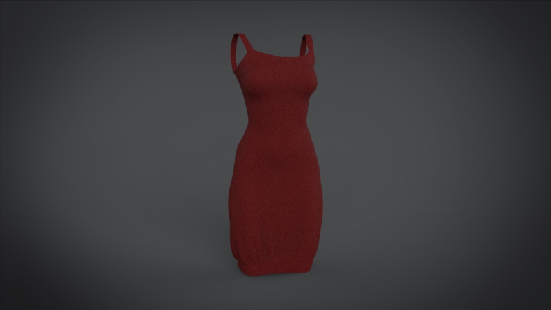 female cloth Free low-poly 3D model_1