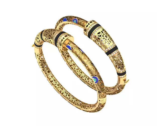 gold bracelet direct casting 3D model