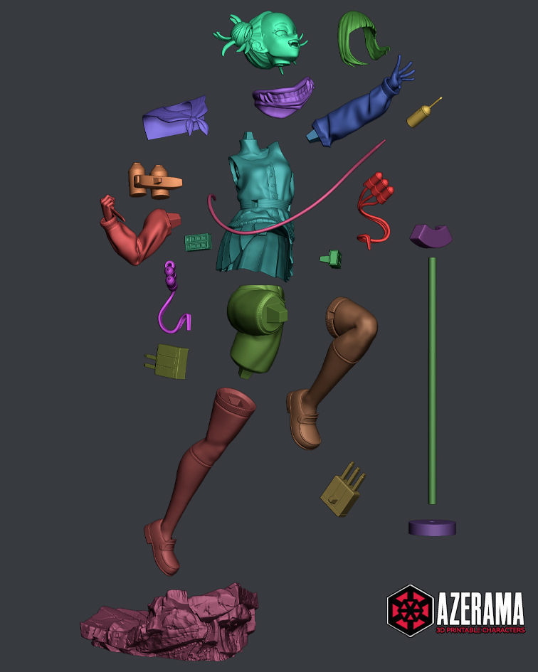 HIMIKO TOGA STL READY FOR 3D PRINTING 3D print model_15