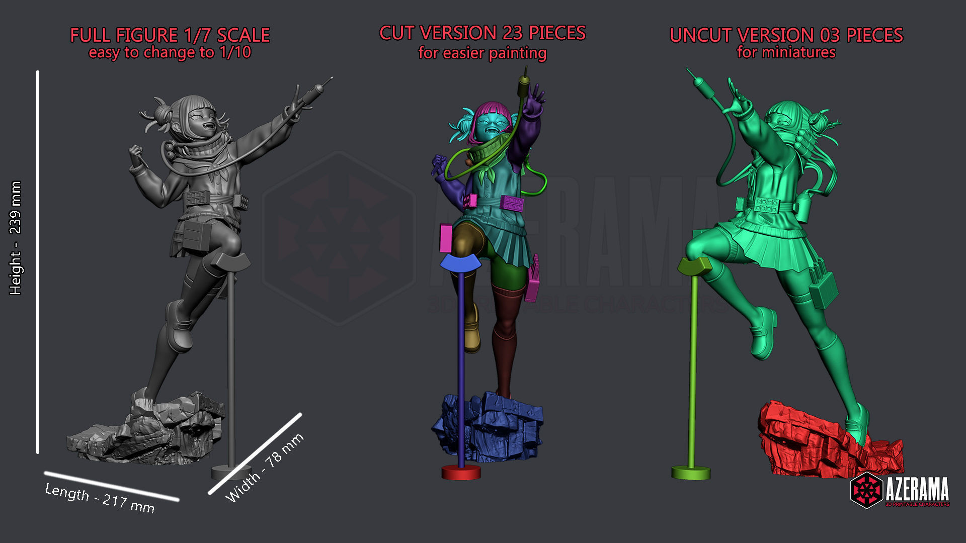 HIMIKO TOGA STL READY FOR 3D PRINTING 3D print model_16