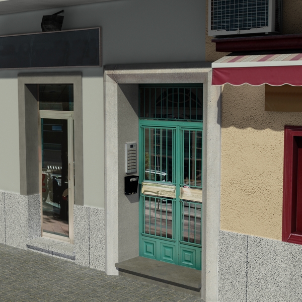 Building Collection 91 - 100 Low-poly 3D model_24