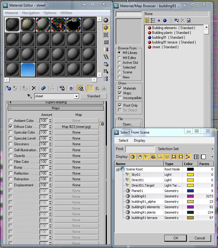 Building Collection 91 - 100 Low-poly 3D model_15