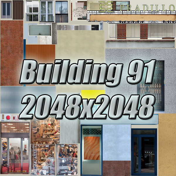 Building Collection 91 - 100 Low-poly 3D model_16