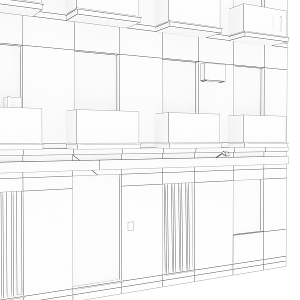 Building Collection 91 - 100 Low-poly 3D model_161