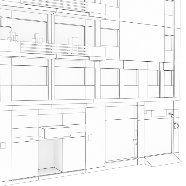 Building Collection 91 - 100 Low-poly 3D model_96