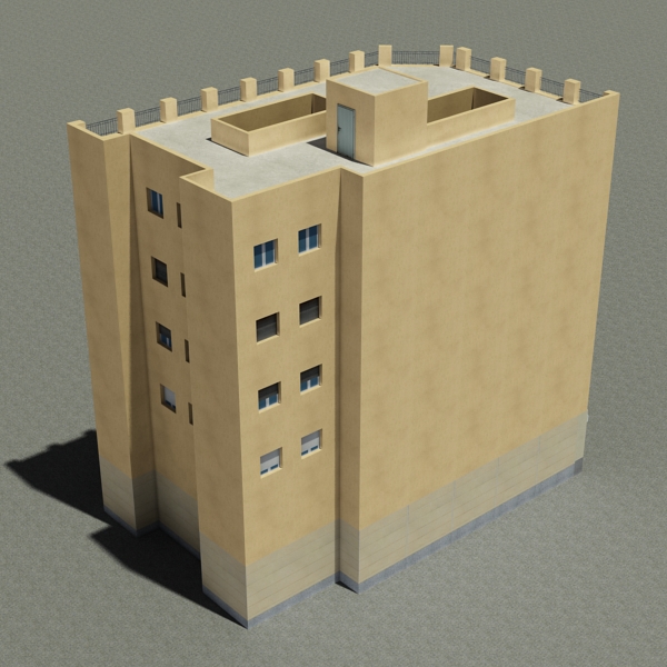 Building Collection 91 - 100 Low-poly 3D model_68