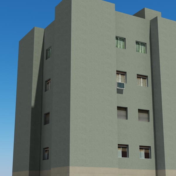 Building Collection 91 - 100 Low-poly 3D model_42