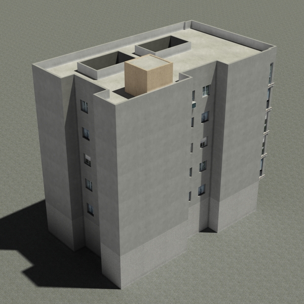Building Collection 91 - 100 Low-poly 3D model_22
