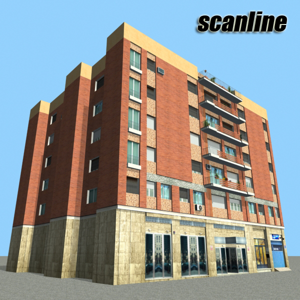 Building Collection 91 - 100 Low-poly 3D model_91