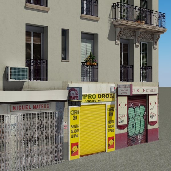 Building Collection 91 - 100 Low-poly 3D model_117