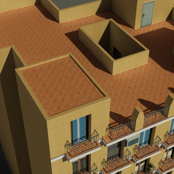 Building Collection 91 - 100 Low-poly 3D model_57