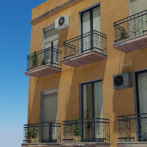 Building Collection 91 - 100 Low-poly 3D model_152